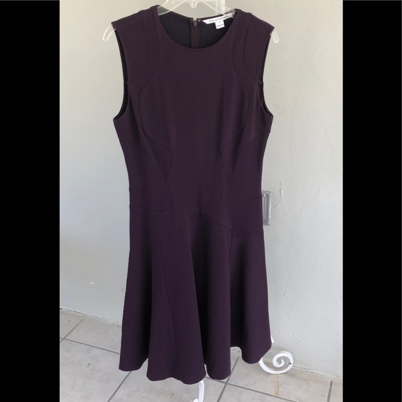 diane von furstenberg purple dress